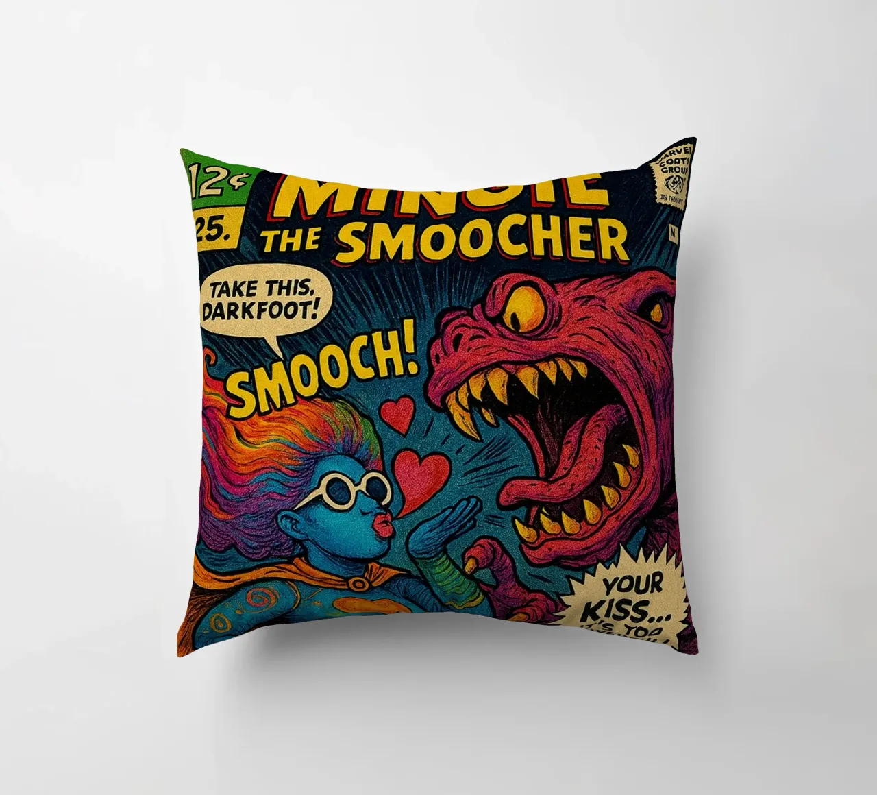MINGIE THE SMOOCHER 1 - Fresh Supes On The Block cuscino da Vintage Van Gogh