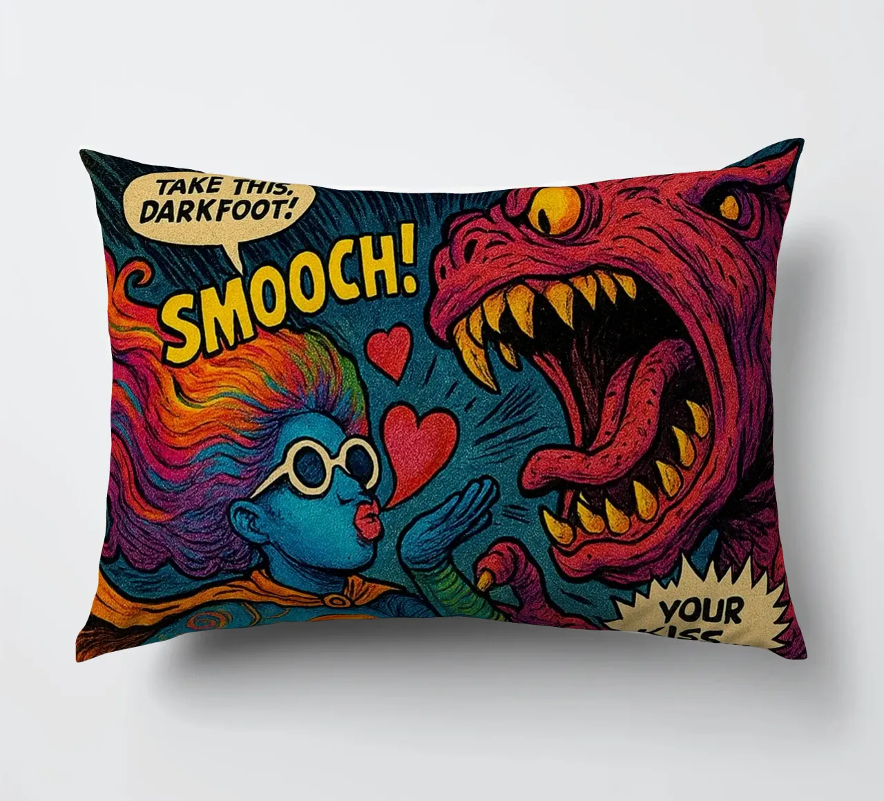 MINGIE THE SMOOCHER 1 - Fresh Supes On The Block cuscino da Vintage Van Gogh