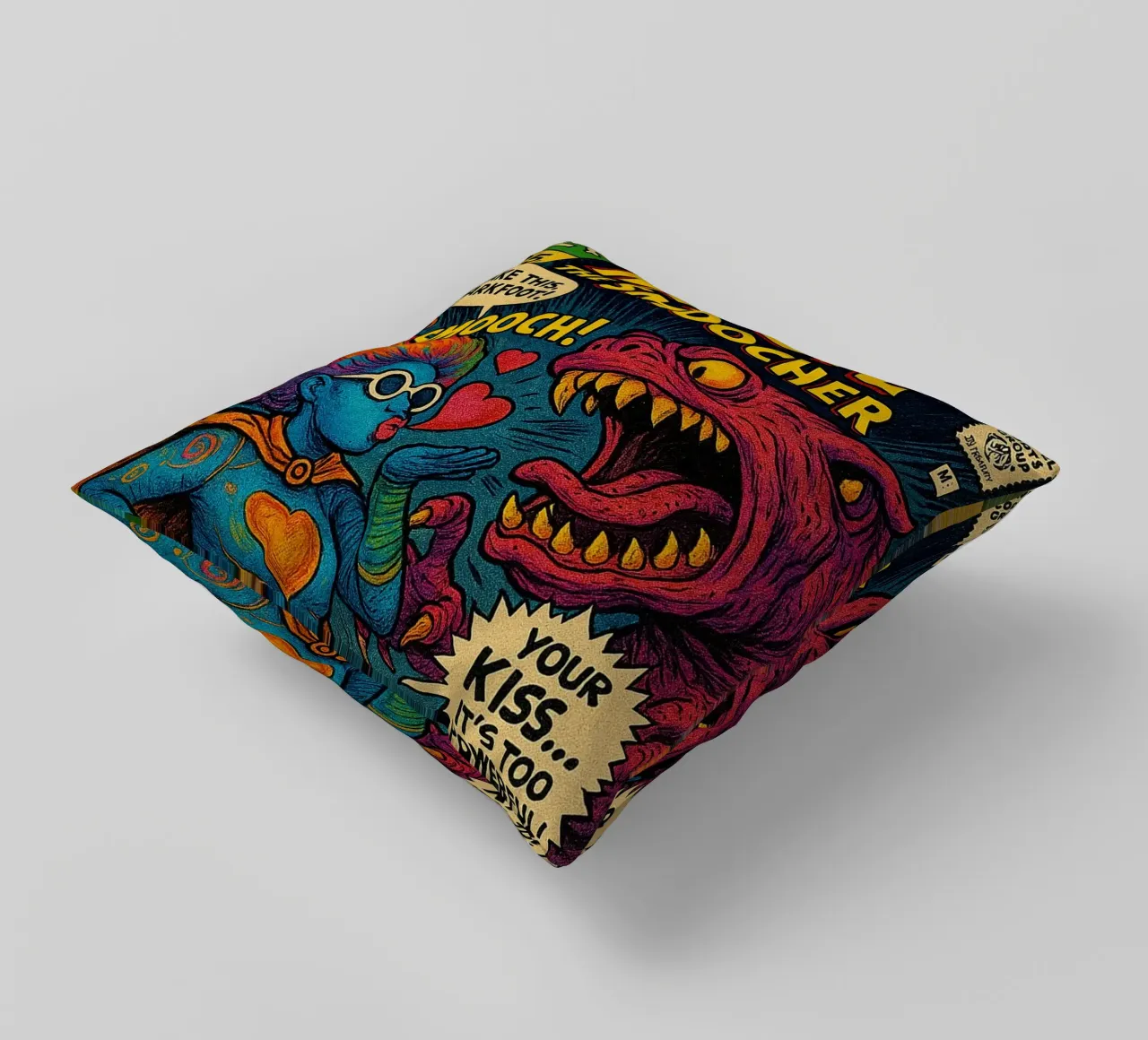 MINGIE THE SMOOCHER 1 - Fresh Supes On The Block cuscino da Vintage Van Gogh