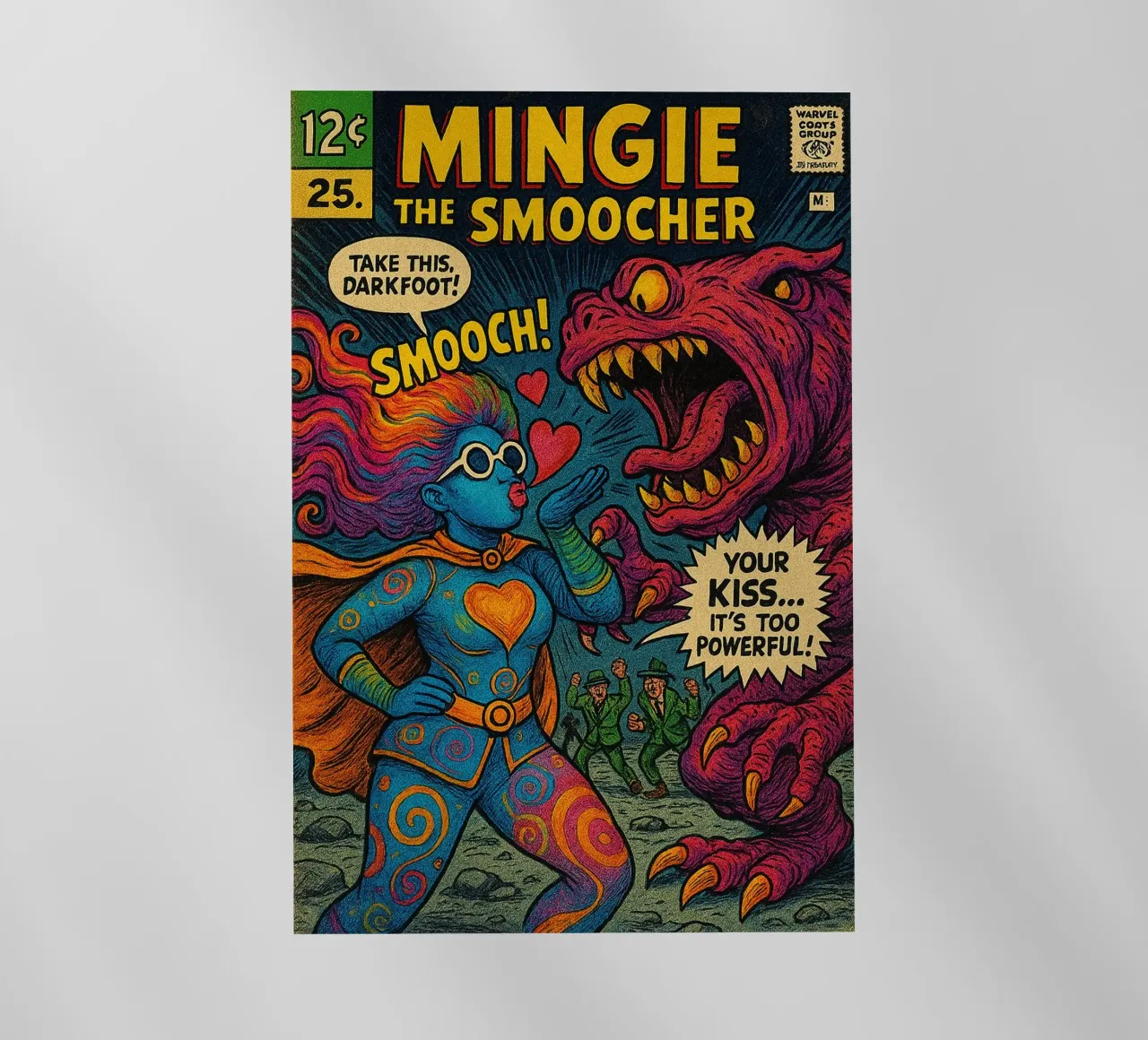 MINGIE THE SMOOCHER 1 - Fresh Supes On The Block pellicola backlit da Vintage Van Gogh