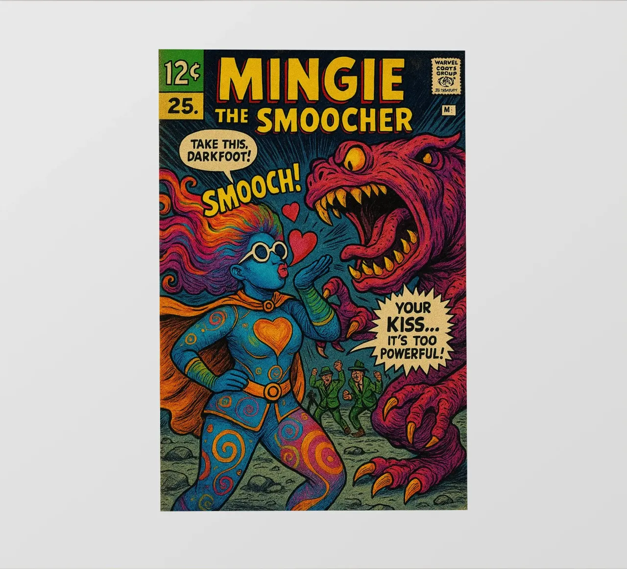 MINGIE THE SMOOCHER 1 - Fresh Supes On The Block pellicola backlit da Vintage Van Gogh