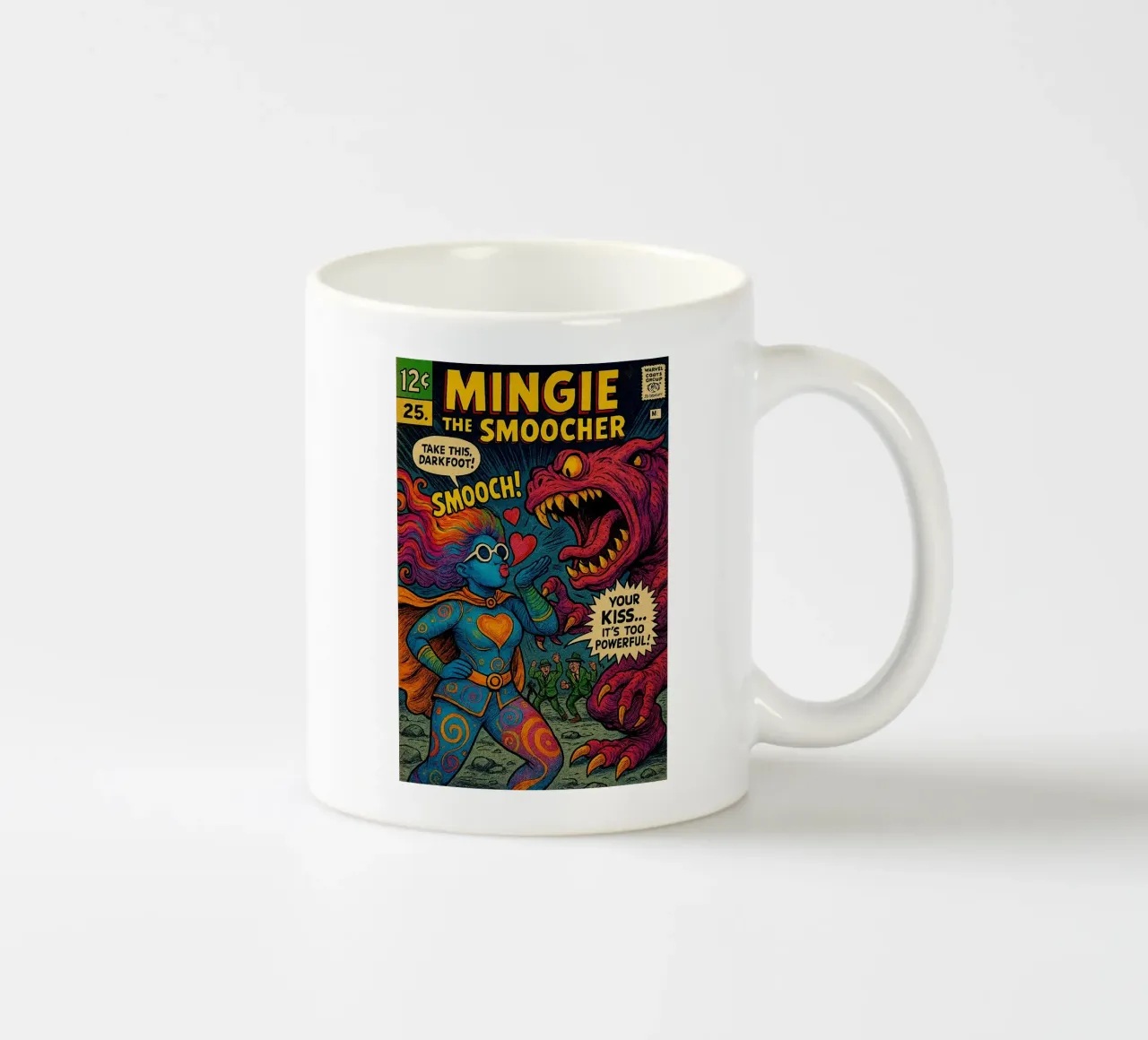 MINGIE THE SMOOCHER 1 - Fresh Supes On The Block tazza in ceramica da Vintage Van Gogh