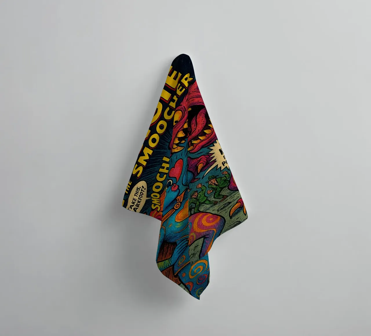 MINGIE THE SMOOCHER 1 - Fresh Supes On The Block asciugamano da bagno da Vintage Van Gogh