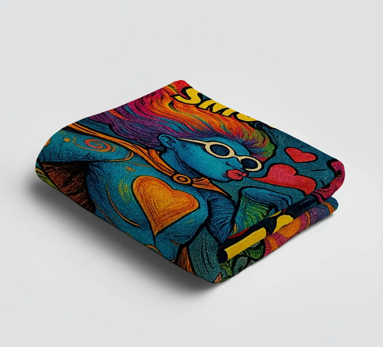 MINGIE THE SMOOCHER 1 - Fresh Supes On The Block asciugamano da bagno da Vintage Van Gogh