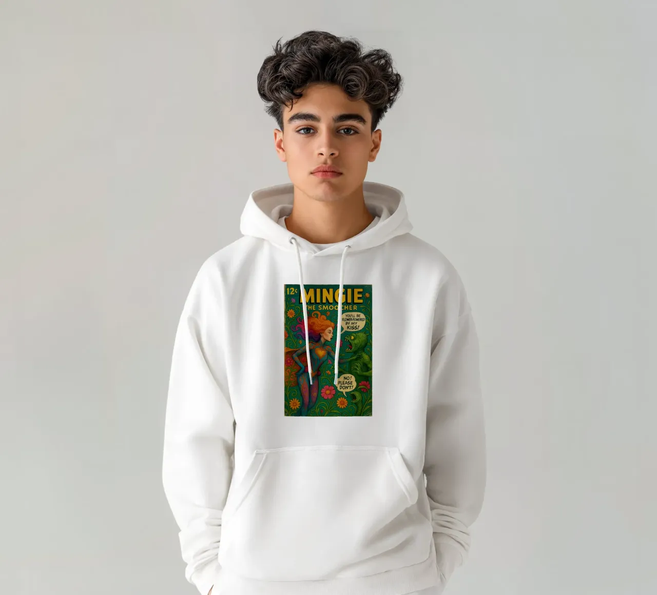 MINGIE THE SMOOCHER 2 - Fresh Supes On The Block felpa con cappuccio da Vintage Van Gogh
