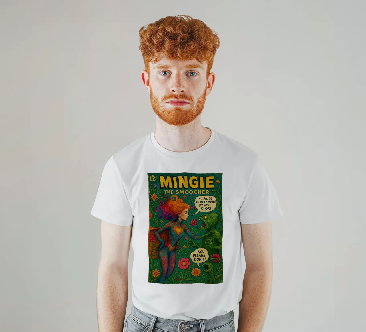 MINGIE THE SMOOCHER 2 - Fresh Supes On The Block t-shirt da Vintage Van Gogh