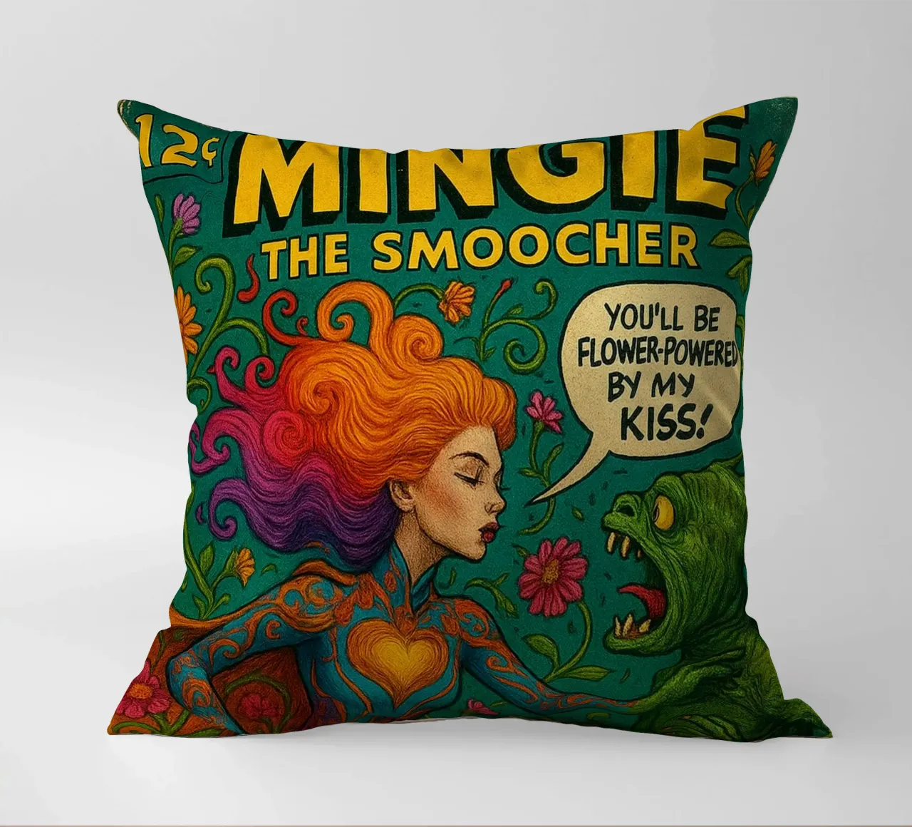 MINGIE THE SMOOCHER 2 - Fresh Supes On The Block cuscino da Vintage Van Gogh