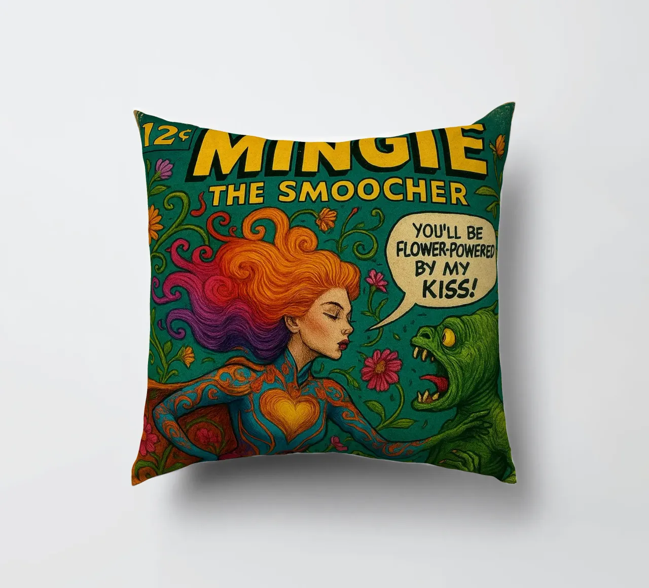 MINGIE THE SMOOCHER 2 - Fresh Supes On The Block cuscino da Vintage Van Gogh