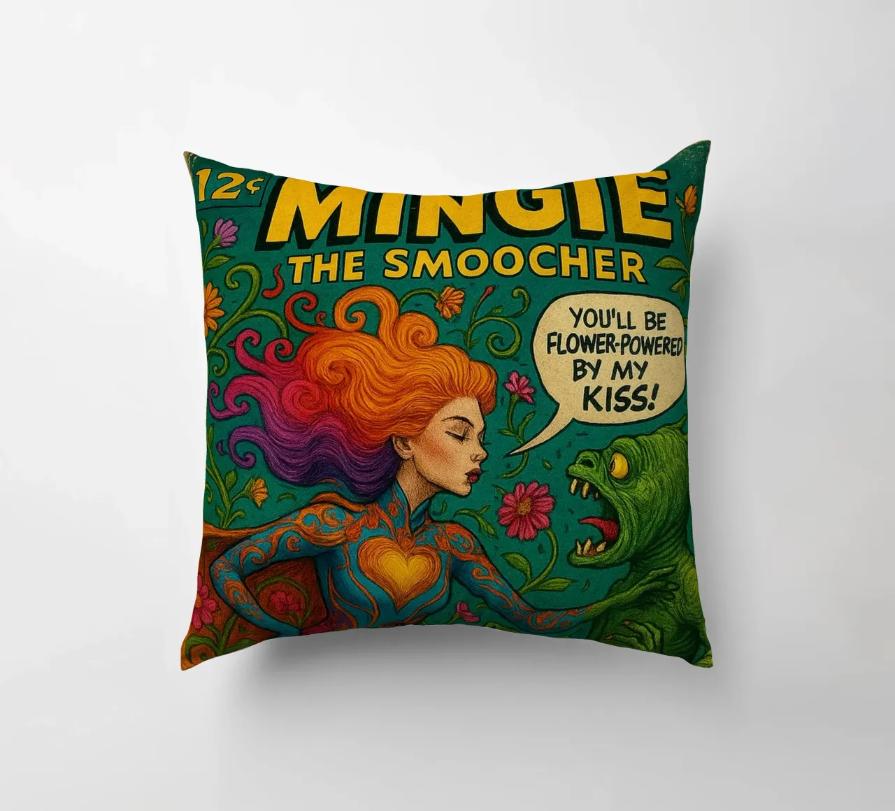 MINGIE THE SMOOCHER 2 - Fresh Supes On The Block cuscino da Vintage Van Gogh