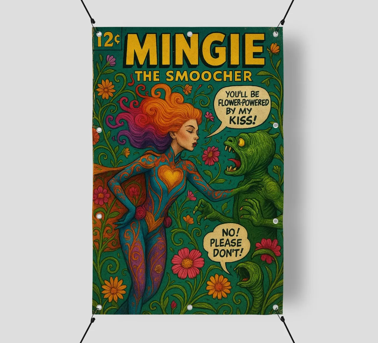 MINGIE THE SMOOCHER 2 - Fresh Supes On The Block telo in pvc da Vintage Van Gogh