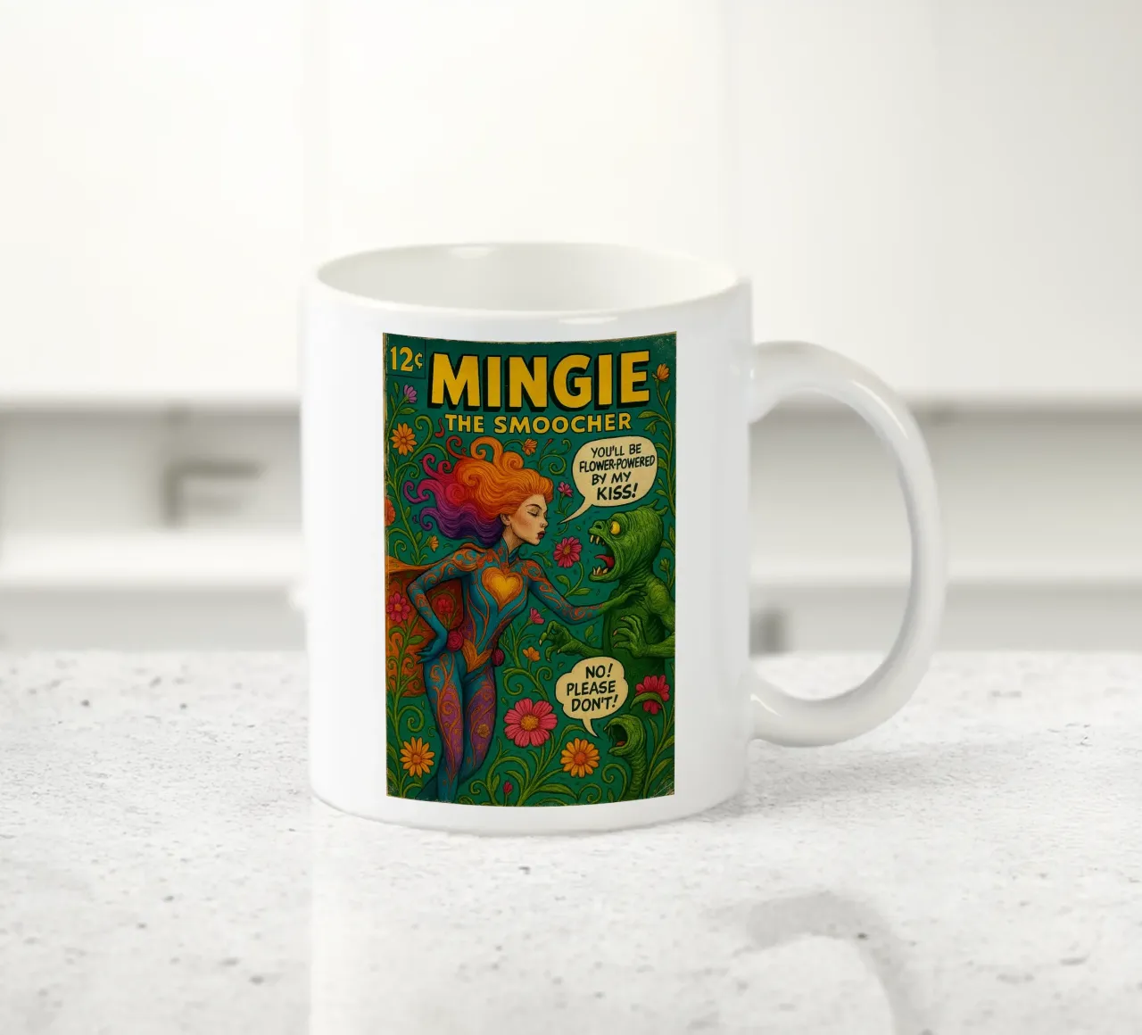 MINGIE THE SMOOCHER 2 - Fresh Supes On The Block tazza in ceramica da Vintage Van Gogh