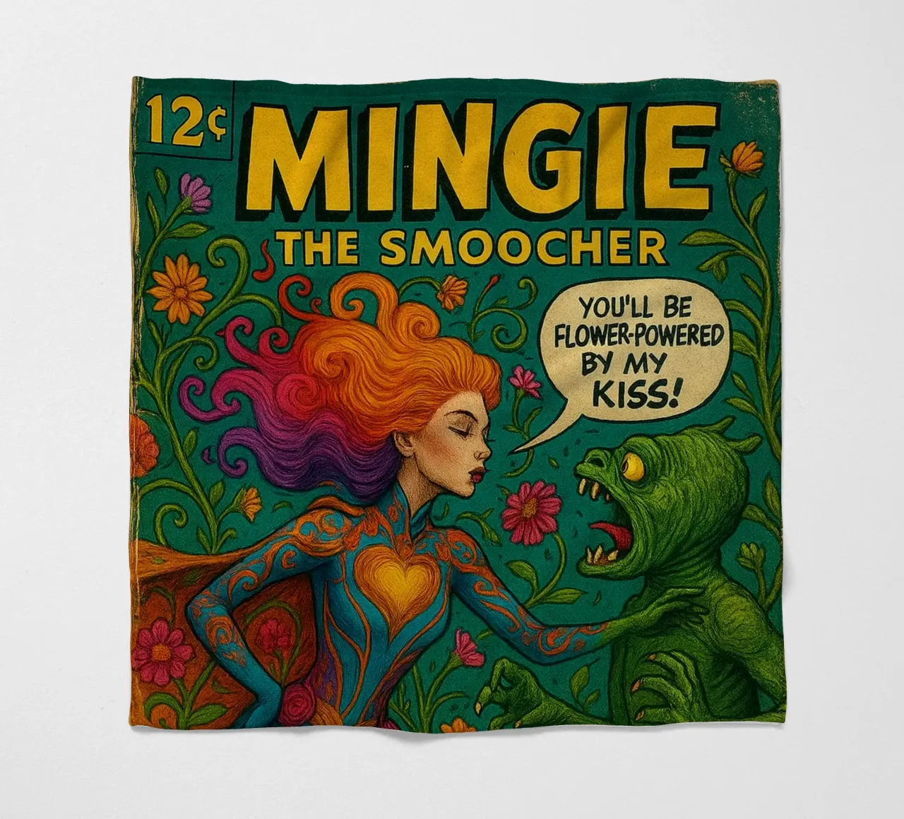 MINGIE THE SMOOCHER 2 - Fresh Supes On The Block coperta in pile da Vintage Van Gogh