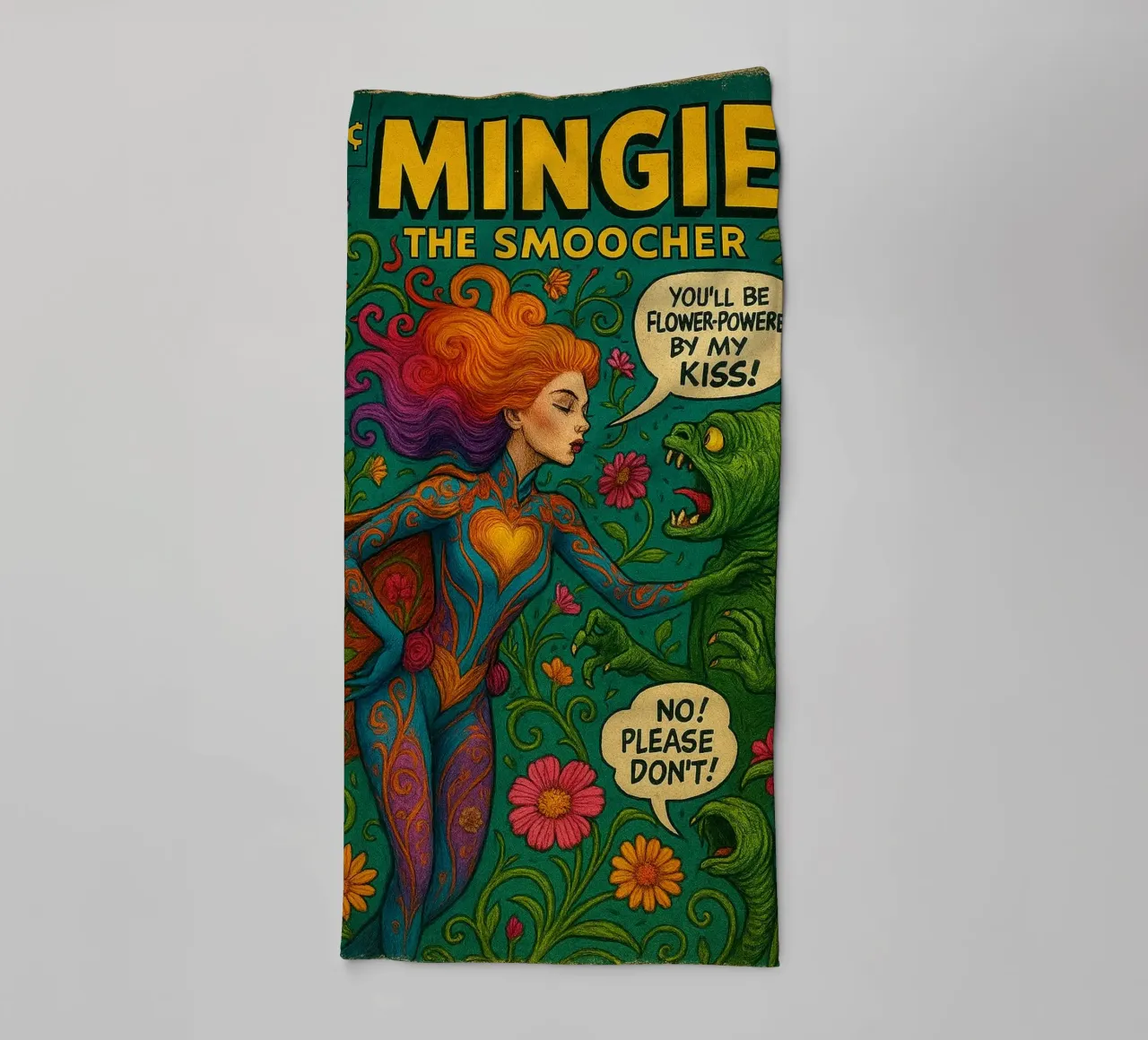 MINGIE THE SMOOCHER 2 - Fresh Supes On The Block asciugamano da bagno da Vintage Van Gogh