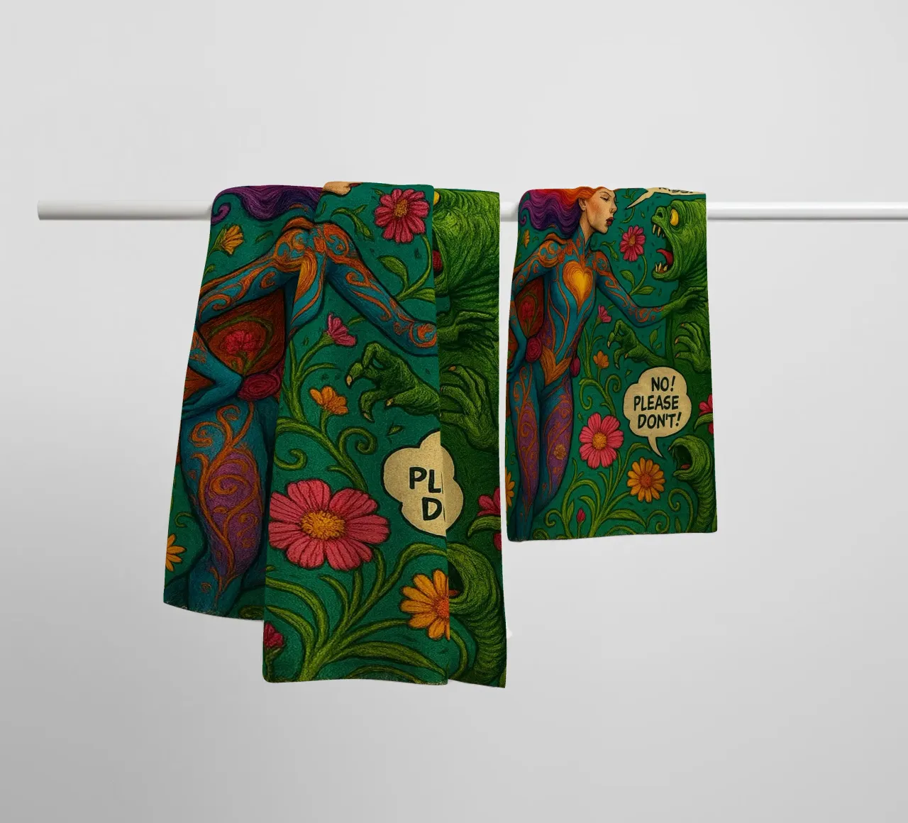 MINGIE THE SMOOCHER 2 - Fresh Supes On The Block asciugamano da bagno da Vintage Van Gogh
