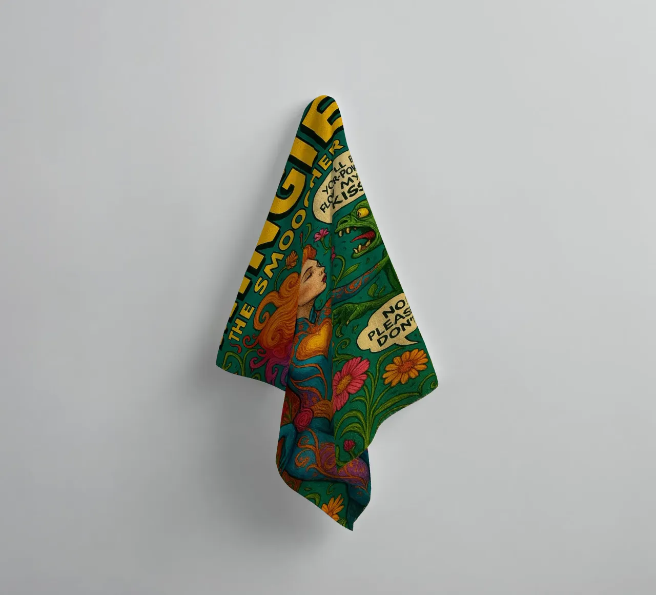 MINGIE THE SMOOCHER 2 - Fresh Supes On The Block asciugamano da bagno da Vintage Van Gogh