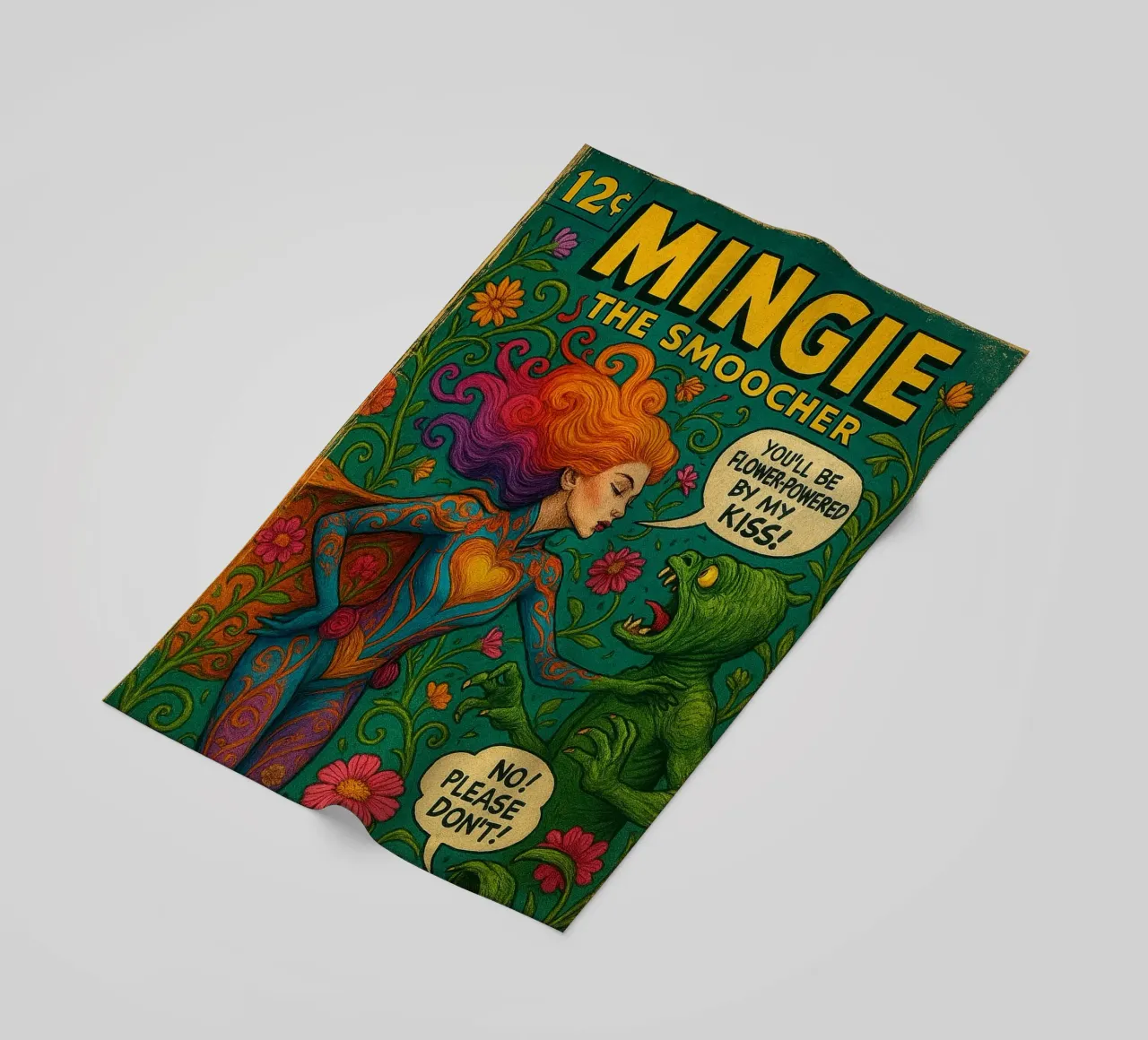 MINGIE THE SMOOCHER 2 - Fresh Supes On The Block telo mare da Vintage Van Gogh
