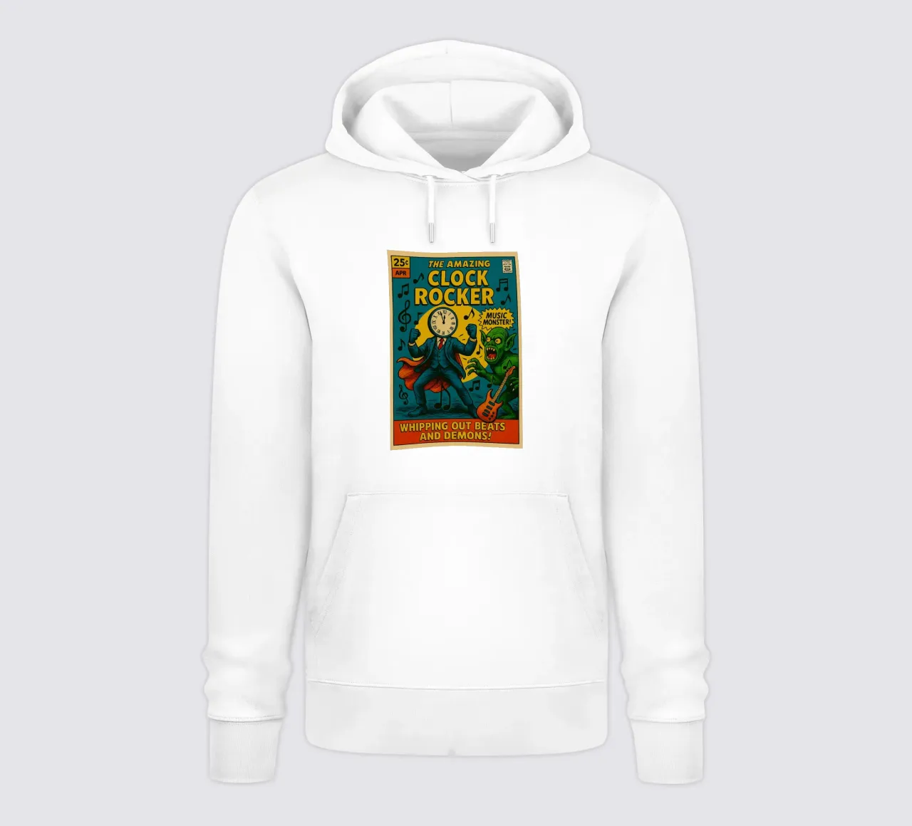 CLOCKMASTER - CLOCKROCKER - Fresh Supes On The Block felpa con cappuccio da Vintage Van Gogh