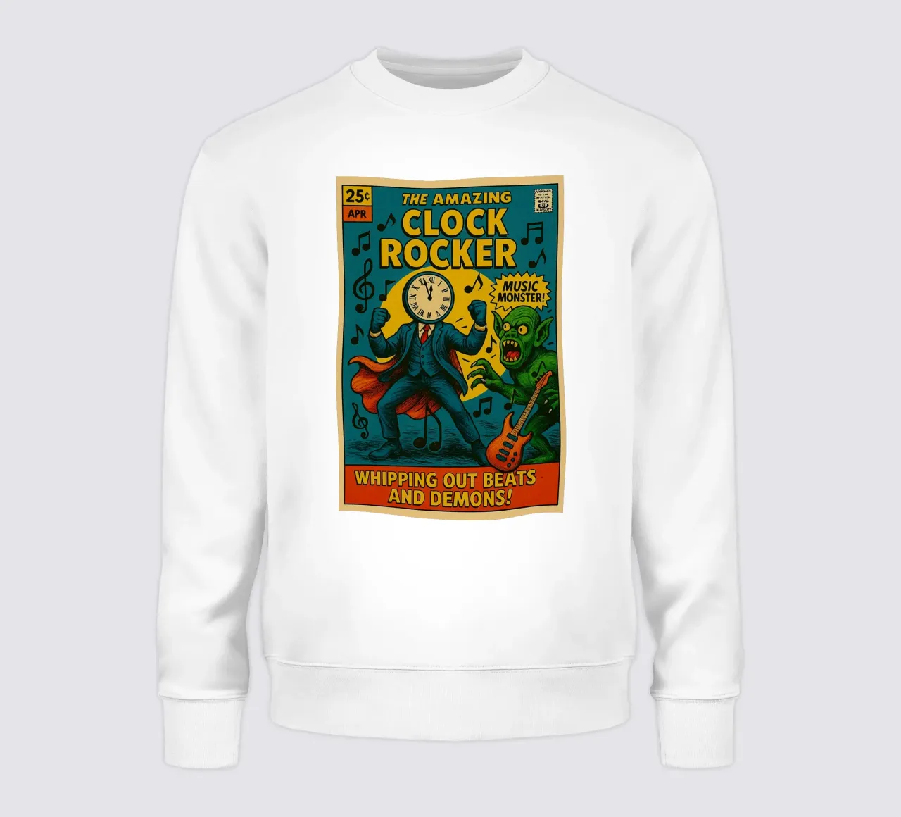 CLOCKMASTER - CLOCKROCKER - Fresh Supes On The Block felpa da Vintage Van Gogh