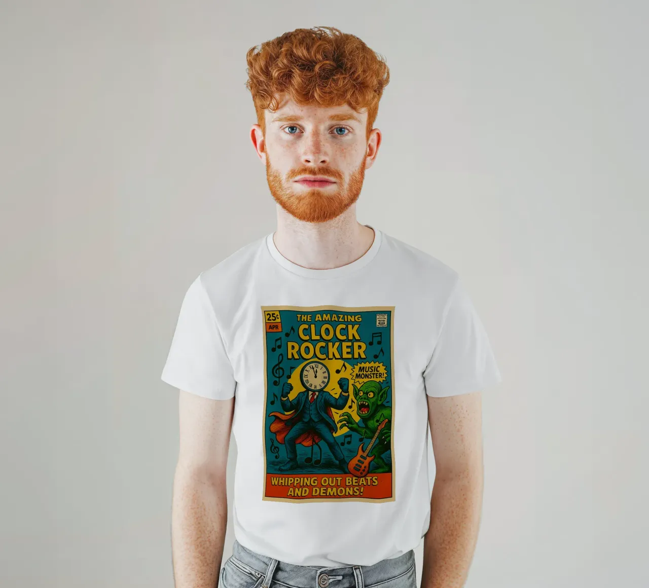 CLOCKMASTER - CLOCKROCKER - Fresh Supes On The Block camiseta de Vintage Van Gogh