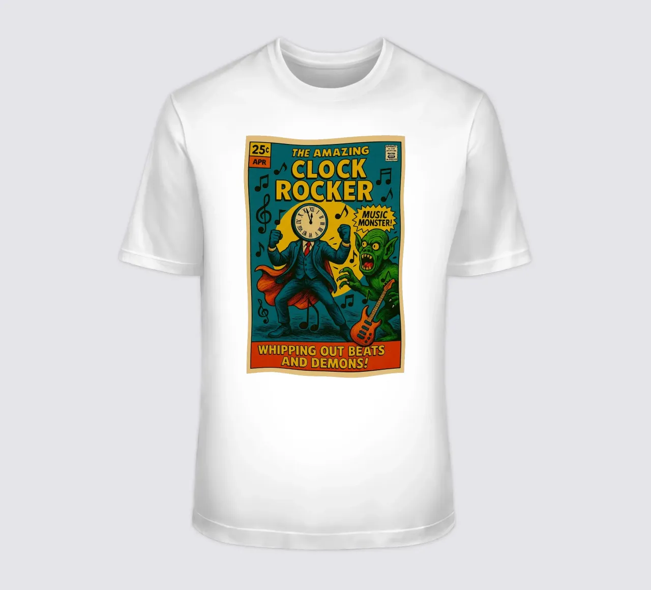CLOCKMASTER - CLOCKROCKER - Fresh Supes On The Block camiseta de Vintage Van Gogh