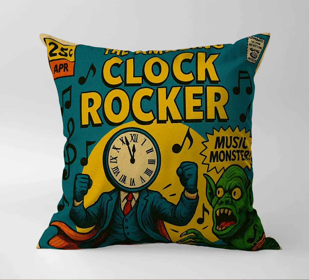 CLOCKMASTER - CLOCKROCKER - Fresh Supes On The Block cuscino da Vintage Van Gogh
