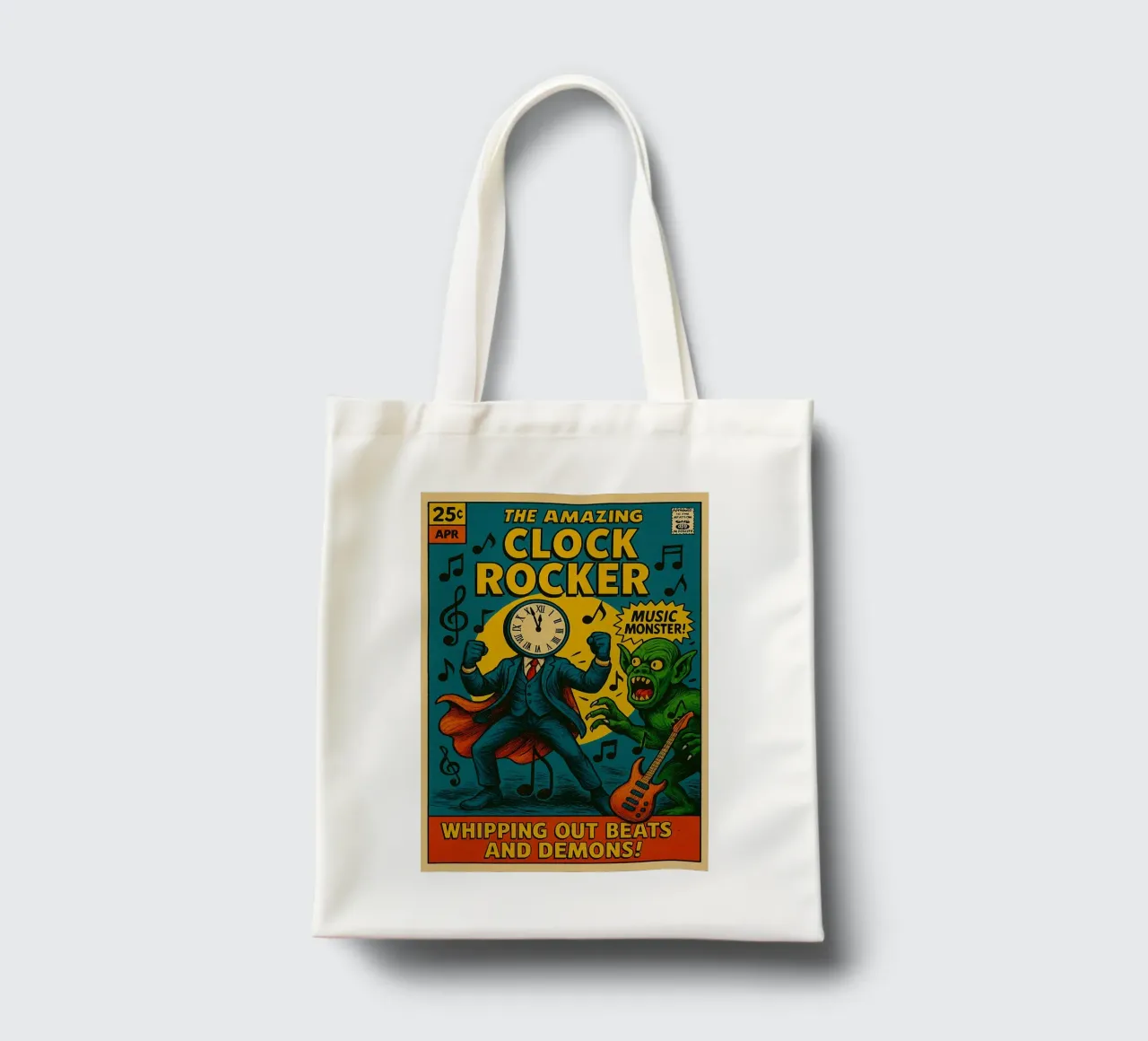 CLOCKMASTER - CLOCKROCKER - Fresh Supes On The Block borsa in juta da Vintage Van Gogh