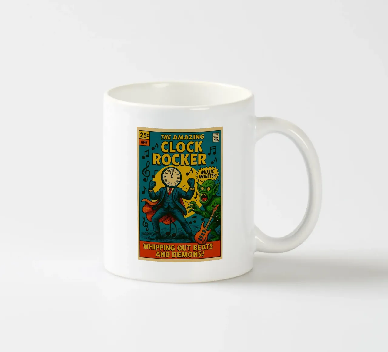 CLOCKMASTER - CLOCKROCKER - Fresh Supes On The Block taza de cerámica de Vintage Van Gogh