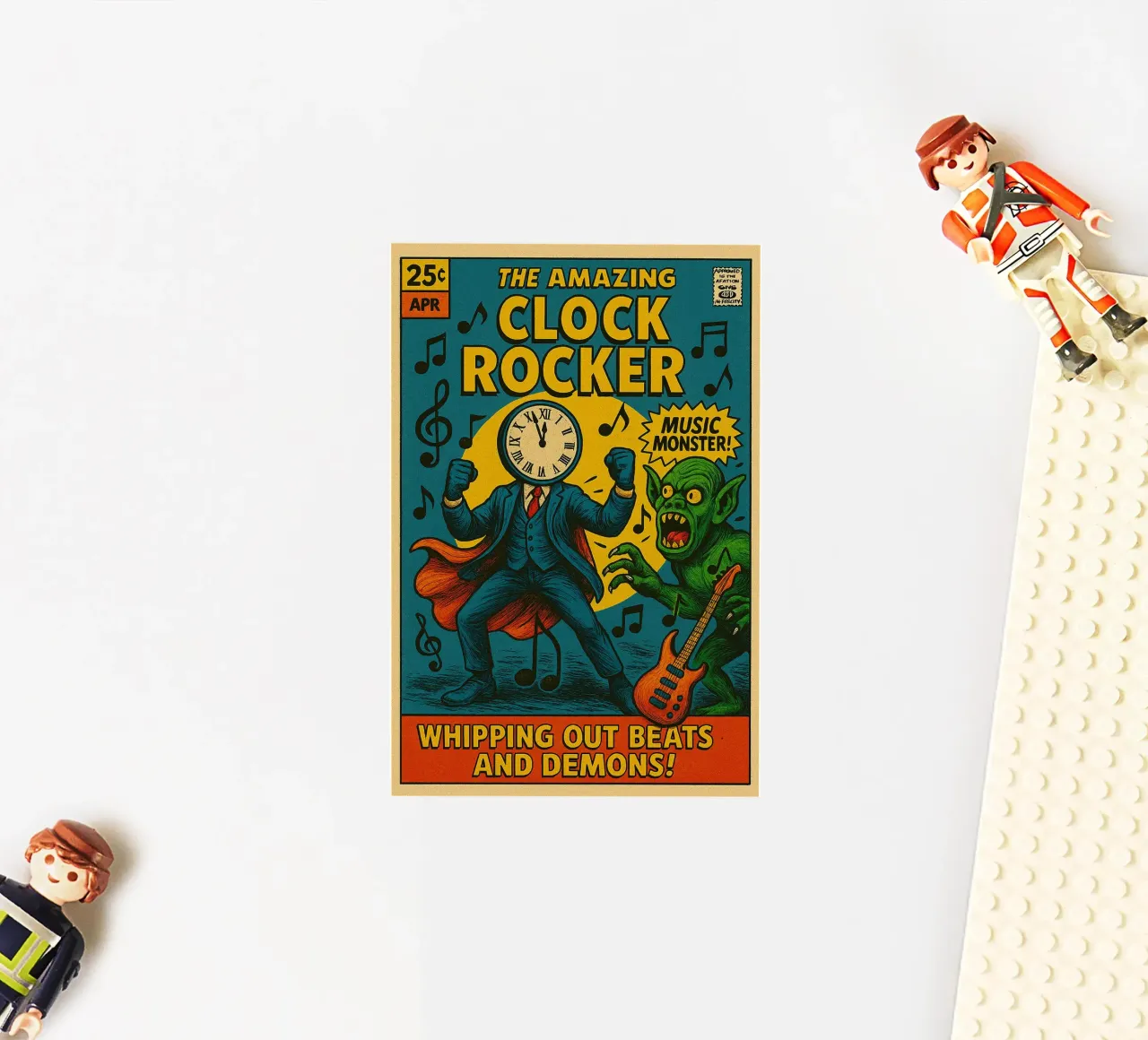 CLOCKMASTER - CLOCKROCKER - Fresh Supes On The Block adesivo da Vintage Van Gogh