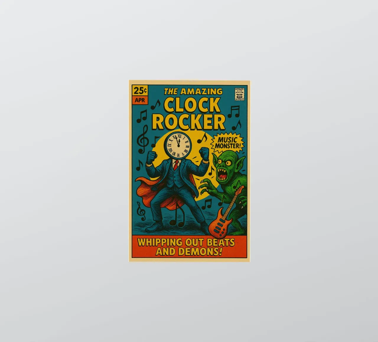CLOCKMASTER - CLOCKROCKER - Fresh Supes On The Block adesivo da Vintage Van Gogh
