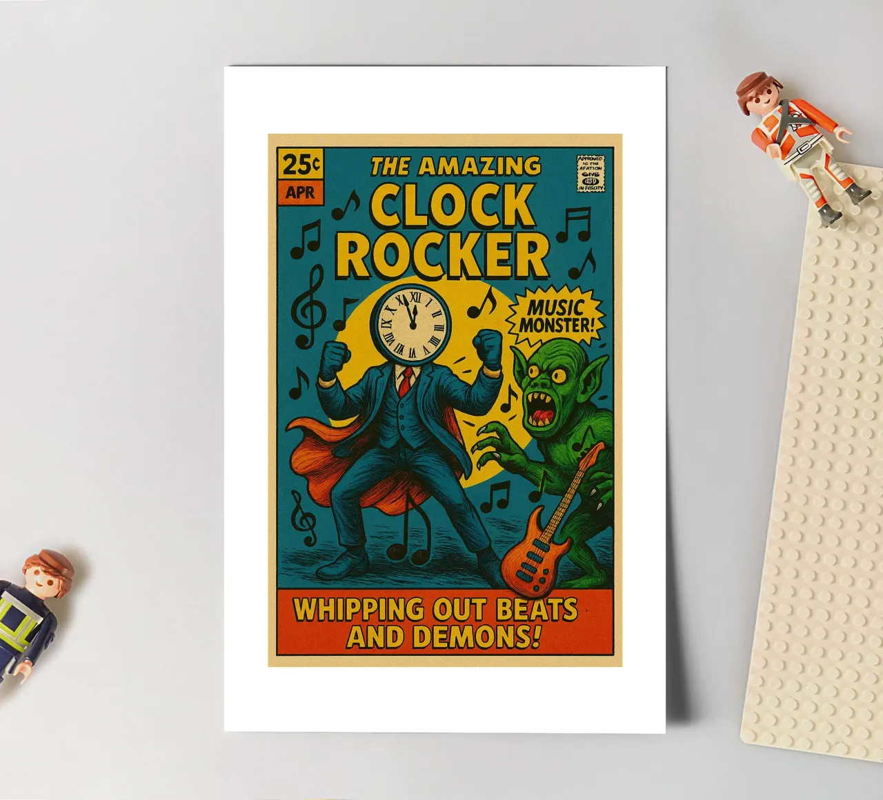CLOCKMASTER - CLOCKROCKER - Fresh Supes On The Block foglio adesivo da Vintage Van Gogh