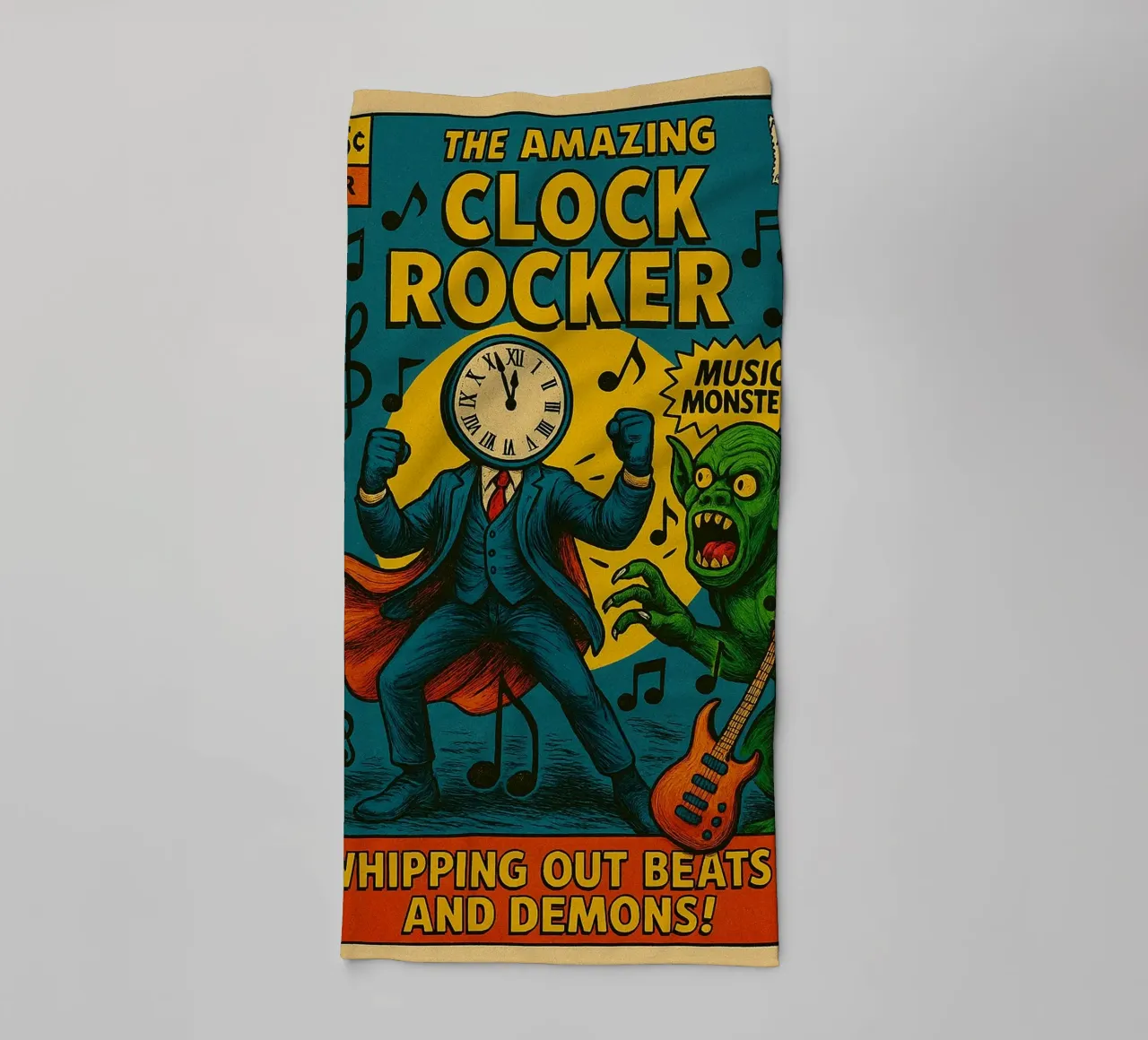 CLOCKMASTER - CLOCKROCKER - Fresh Supes On The Block Handtuch von Vintage Van Gogh