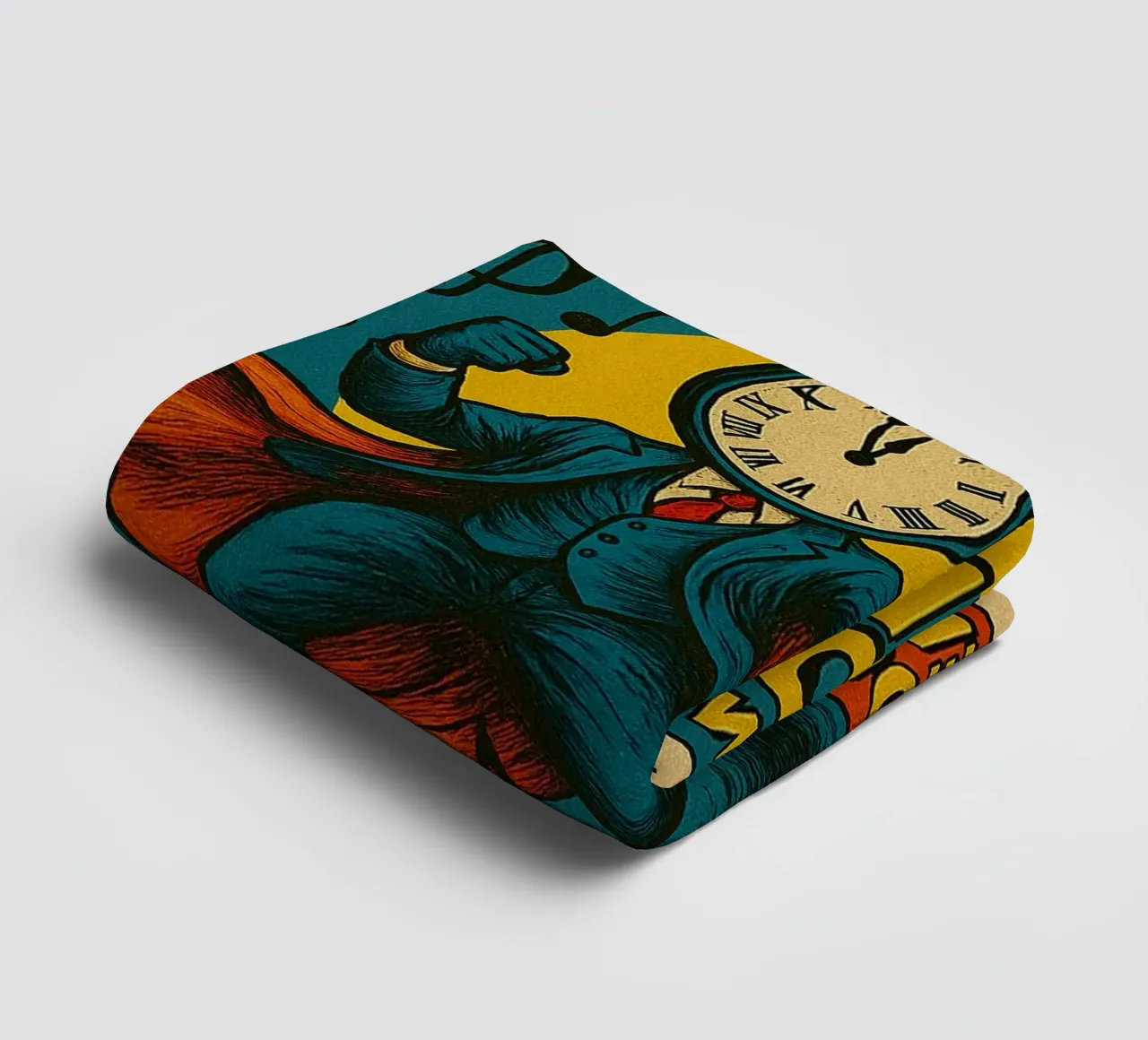 CLOCKMASTER - CLOCKROCKER - Fresh Supes On The Block Handtuch von Vintage Van Gogh