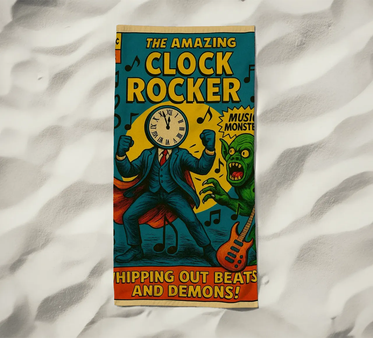 CLOCKMASTER - CLOCKROCKER - Fresh Supes On The Block telo mare da Vintage Van Gogh