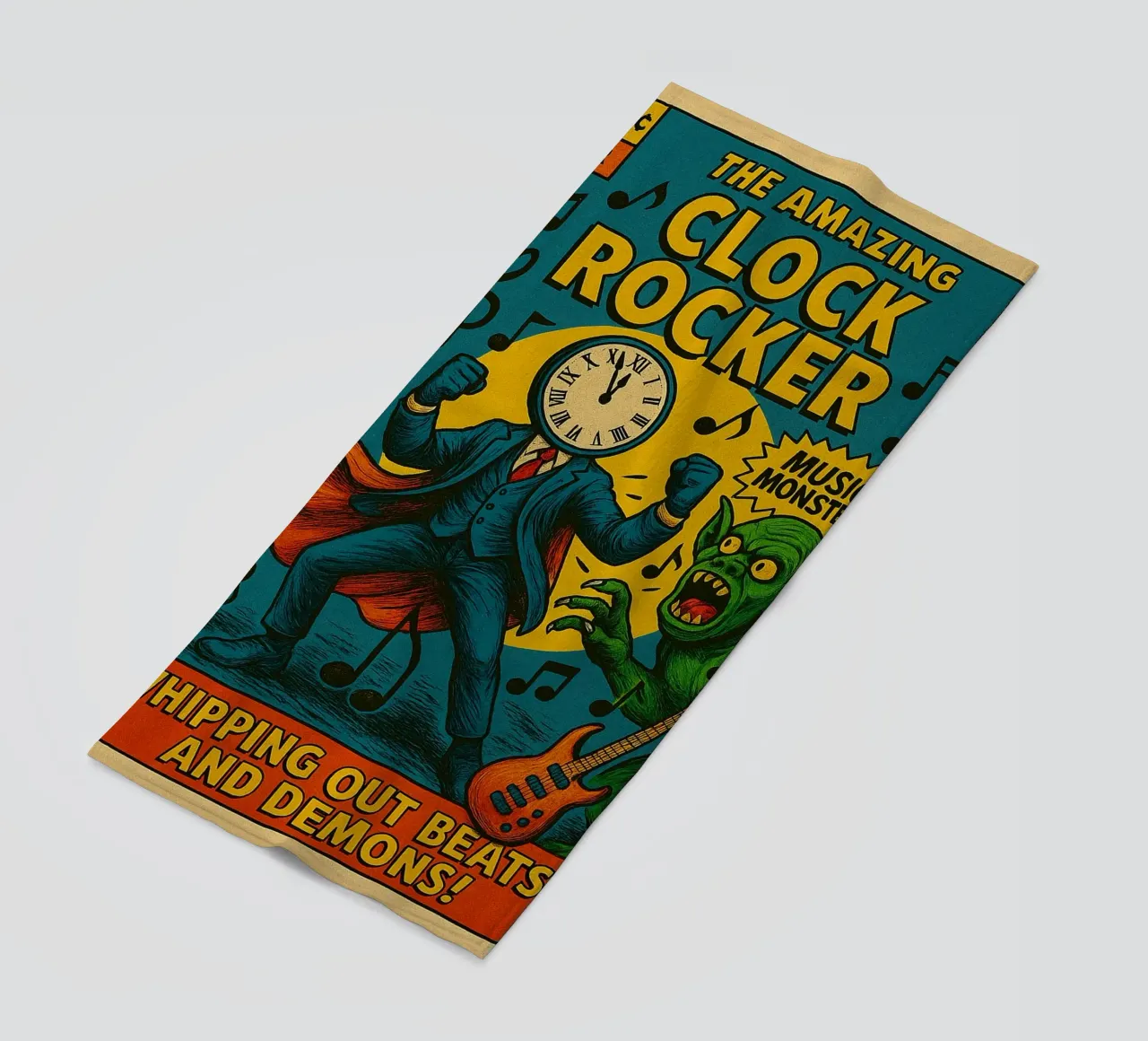 CLOCKMASTER - CLOCKROCKER - Fresh Supes On The Block telo mare da Vintage Van Gogh