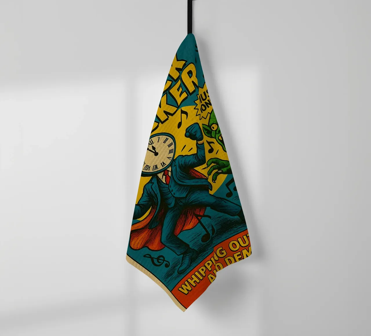 CLOCKMASTER - CLOCKROCKER - Fresh Supes On The Block canovaccio da cucina da Vintage Van Gogh