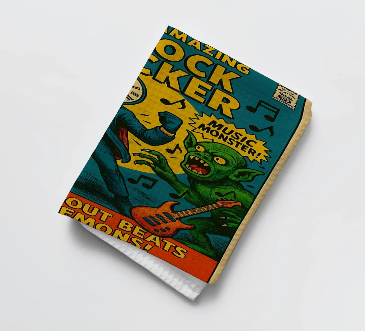 CLOCKMASTER - CLOCKROCKER - Fresh Supes On The Block canovaccio da cucina da Vintage Van Gogh