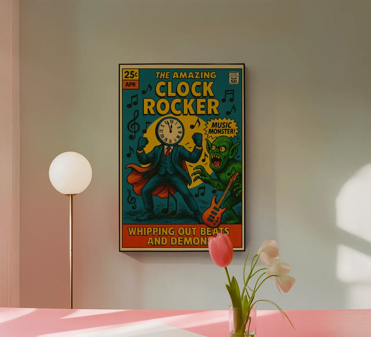 CLOCKMASTER - CLOCKROCKER - Fresh Supes On The Block plexiglass da Vintage Van Gogh