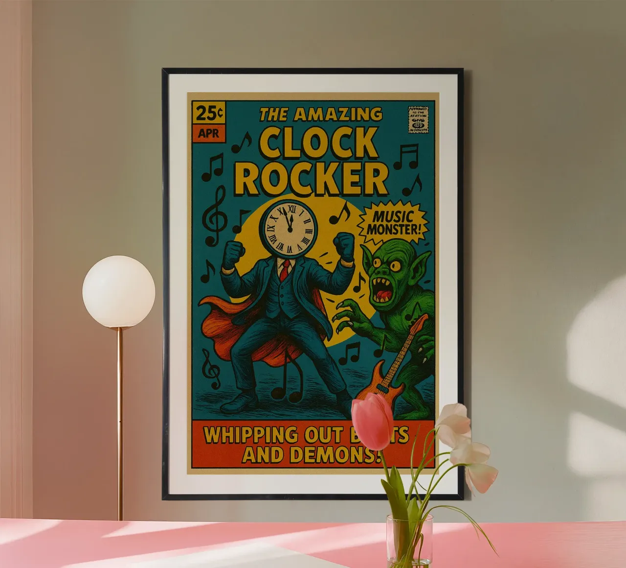 CLOCKMASTER - CLOCKROCKER - Fresh Supes On The Block Hahnemühle von Vintage Van Gogh