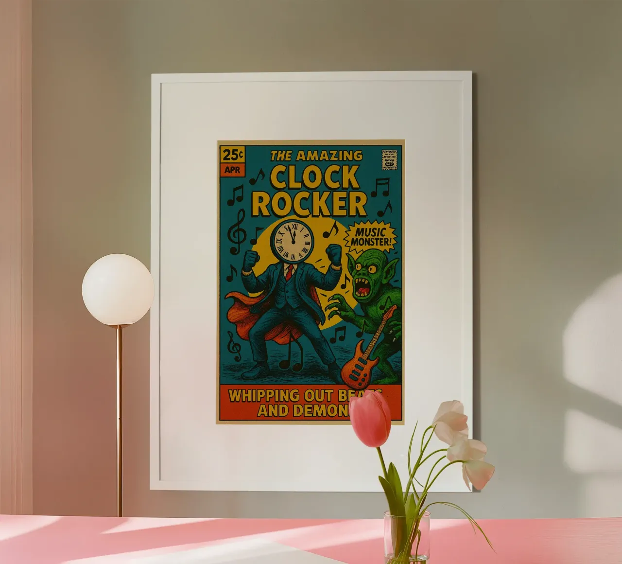 CLOCKMASTER - CLOCKROCKER - Fresh Supes On The Block Hahnemühle von Vintage Van Gogh