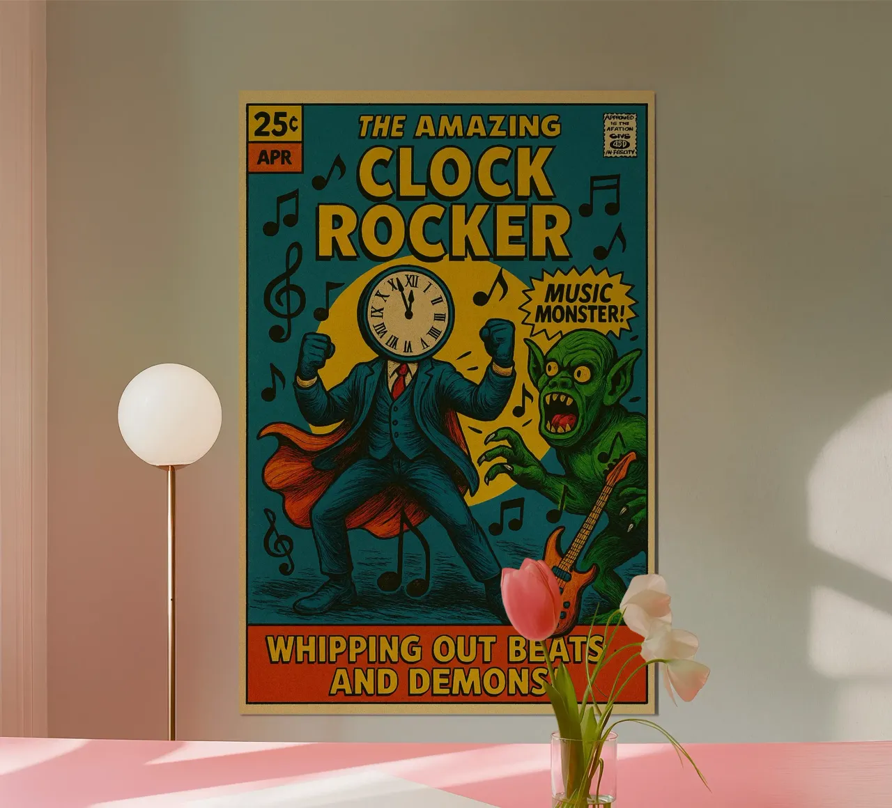 CLOCKMASTER - CLOCKROCKER - Fresh Supes On The Block Hahnemühle von Vintage Van Gogh