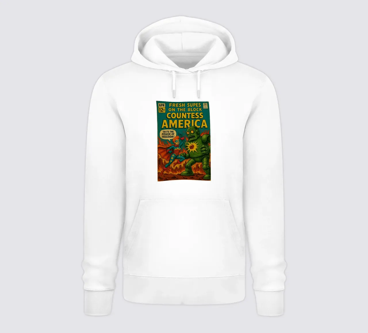 COUNTESS AMERICA - Fresh Supes On The Block felpa con cappuccio da Vintage Van Gogh