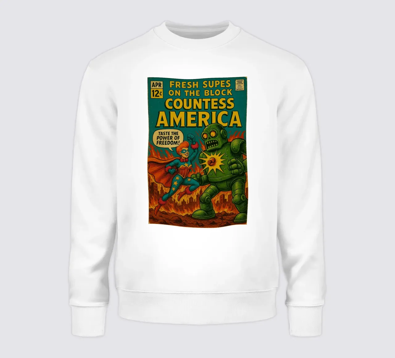 COUNTESS AMERICA - Fresh Supes On The Block felpa da Vintage Van Gogh