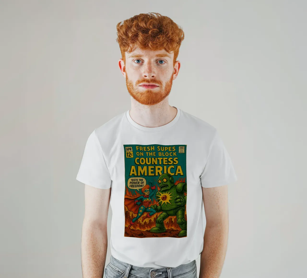 COUNTESS AMERICA - Fresh Supes On The Block t-shirt da Vintage Van Gogh