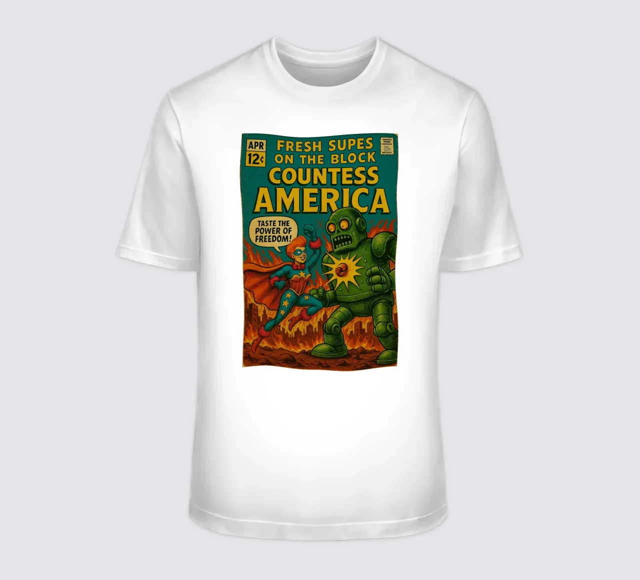 COUNTESS AMERICA - Fresh Supes On The Block t-shirt da Vintage Van Gogh