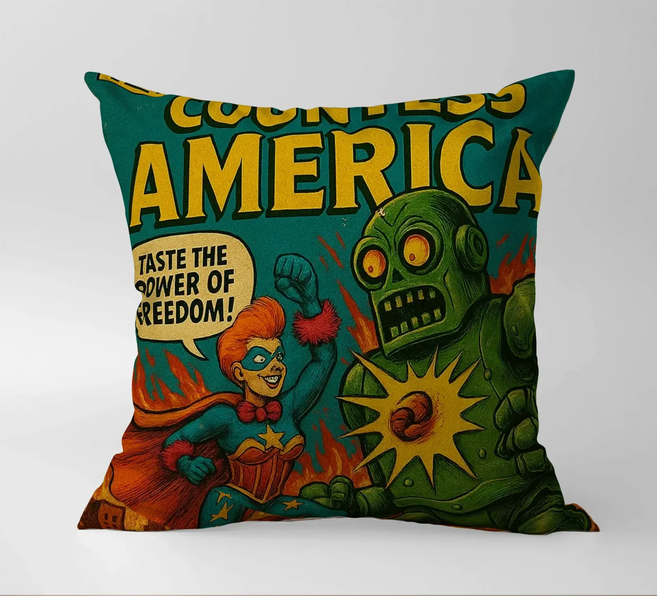 COUNTESS AMERICA - Fresh Supes On The Block cuscino da Vintage Van Gogh