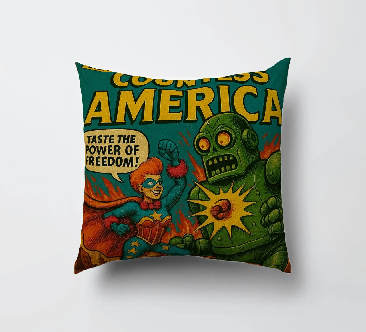 COUNTESS AMERICA - Fresh Supes On The Block cuscino da Vintage Van Gogh