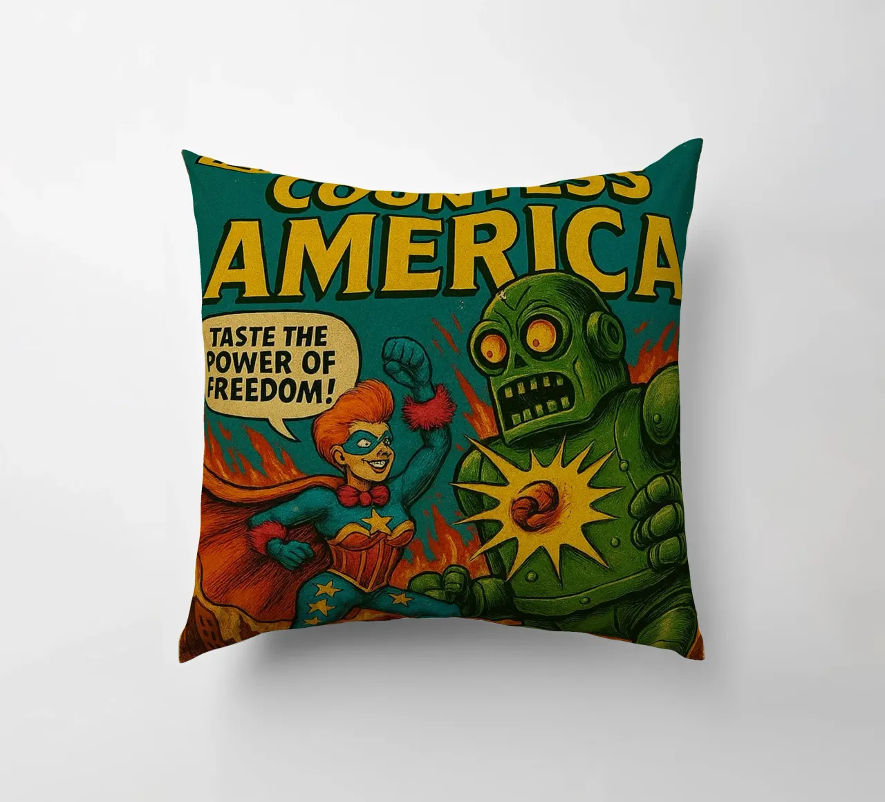 COUNTESS AMERICA - Fresh Supes On The Block cuscino da Vintage Van Gogh