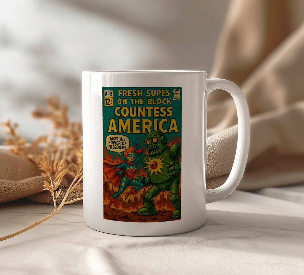 COUNTESS AMERICA - Fresh Supes On The Block tazza in ceramica da Vintage Van Gogh