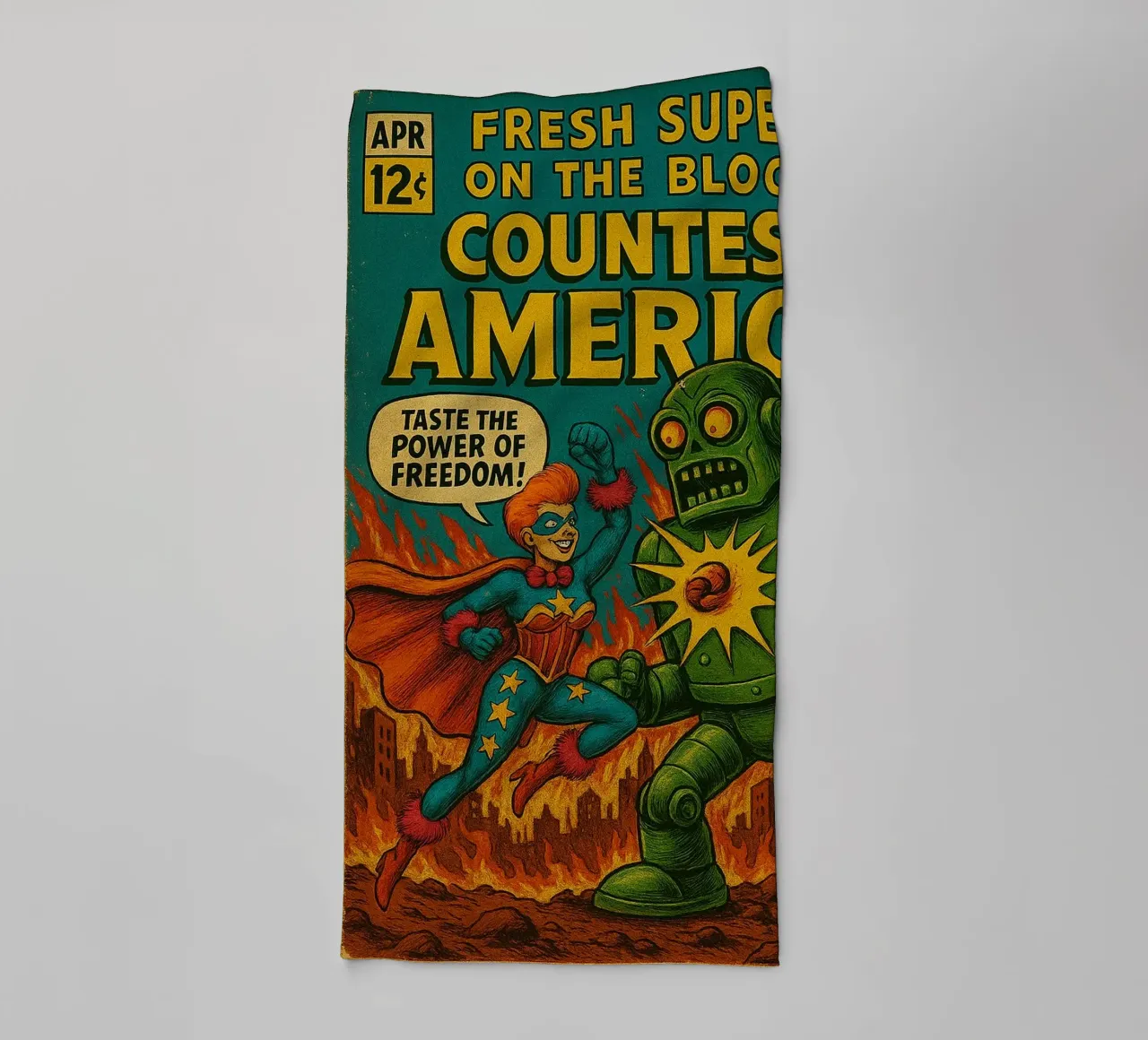 COUNTESS AMERICA - Fresh Supes On The Block asciugamano da bagno da Vintage Van Gogh