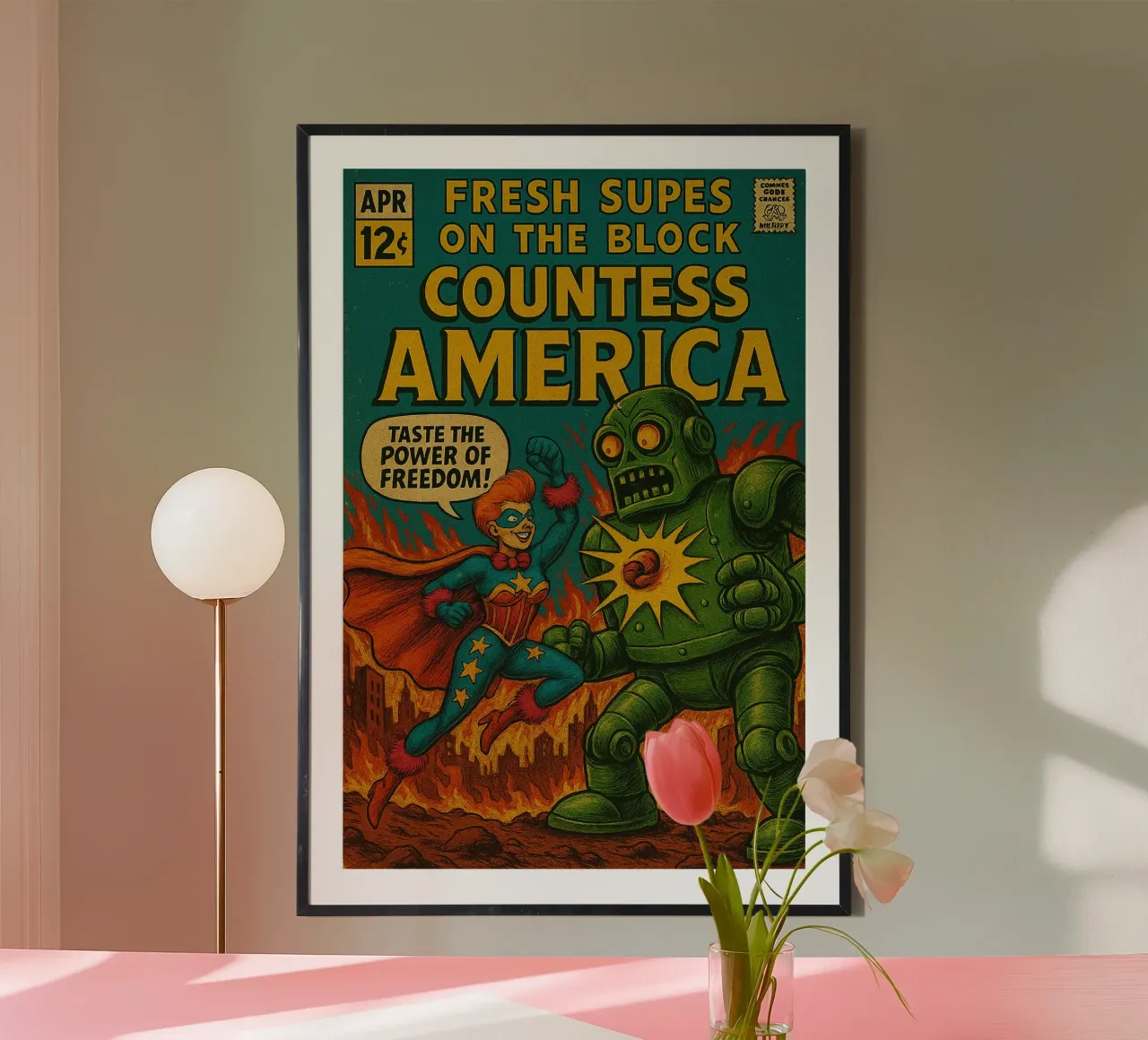 COUNTESS AMERICA - Fresh Supes On The Block carta hahnemühle da Vintage Van Gogh